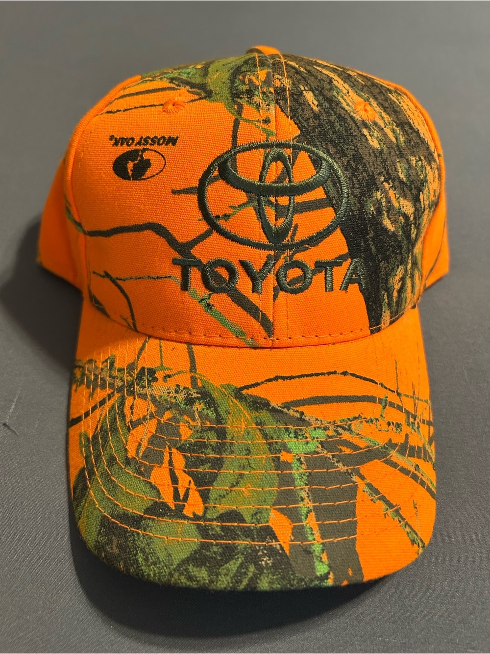 NEW UNWORN Toyota Hunters Orange Camo adj hat